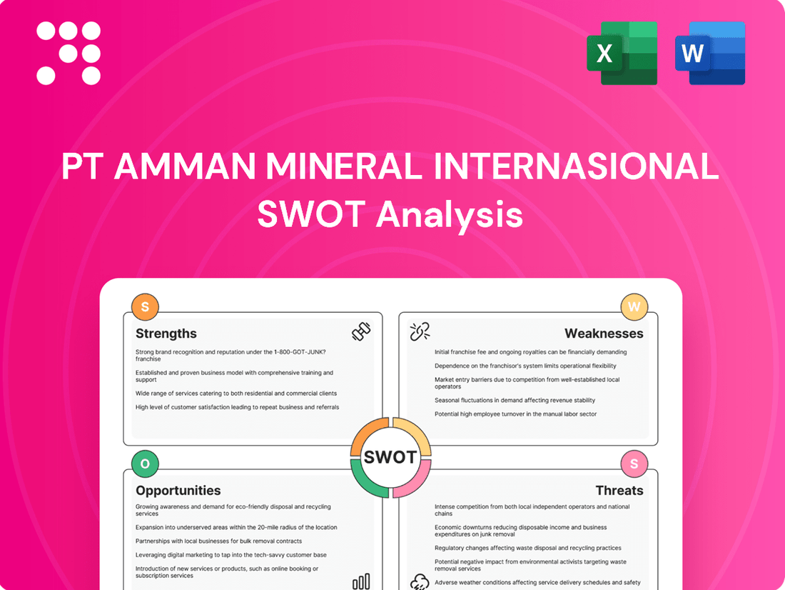 PT Amman Mineral Internasional SWOT Analysis