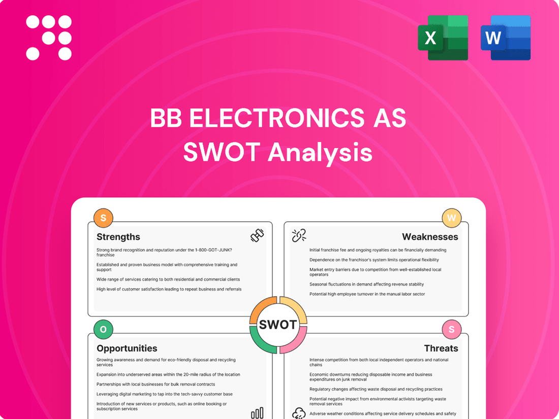 BB Electronics AS SWOT Analysis