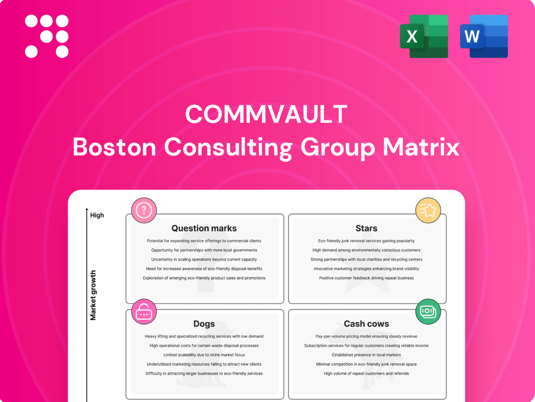 CommVault Boston Consulting Group Matrix