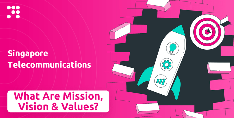 What are Mission Vision & Core Values of Singapore Telecommunications Company?