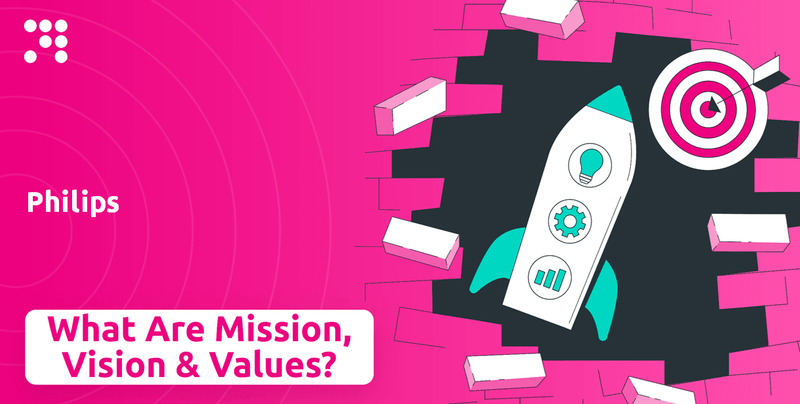 What are Mission Vision & Core Values of Philips Company?