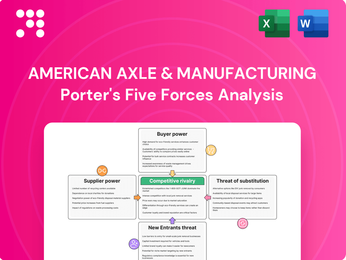 American Axle & Manufacturing Porter's Five Forces Analysis