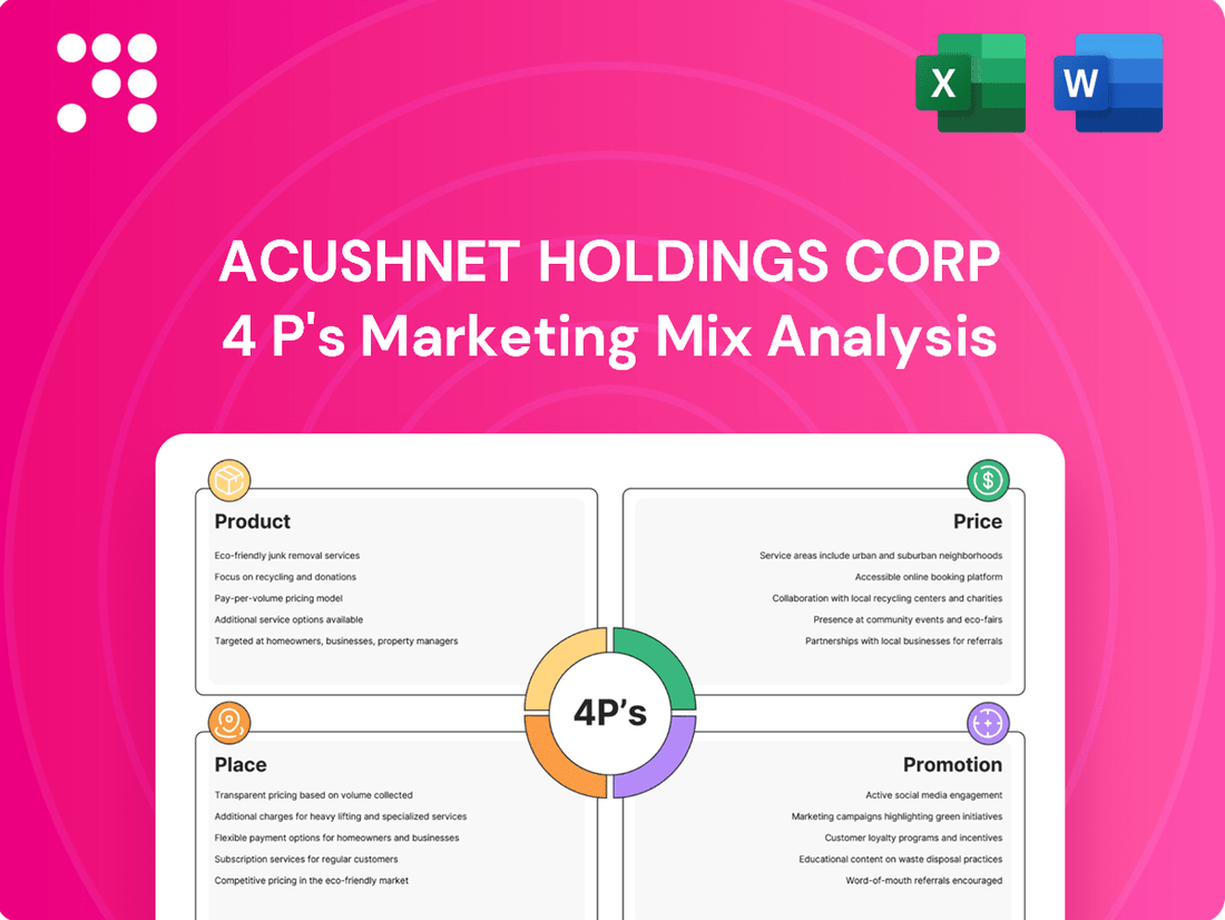Acushnet Holdings Corp Marketing Mix