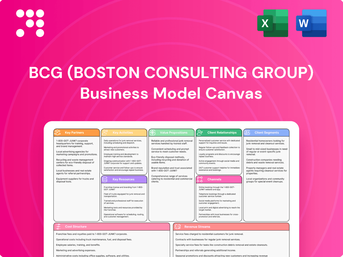 BCG (Boston Consulting Group) Business Model Canvas