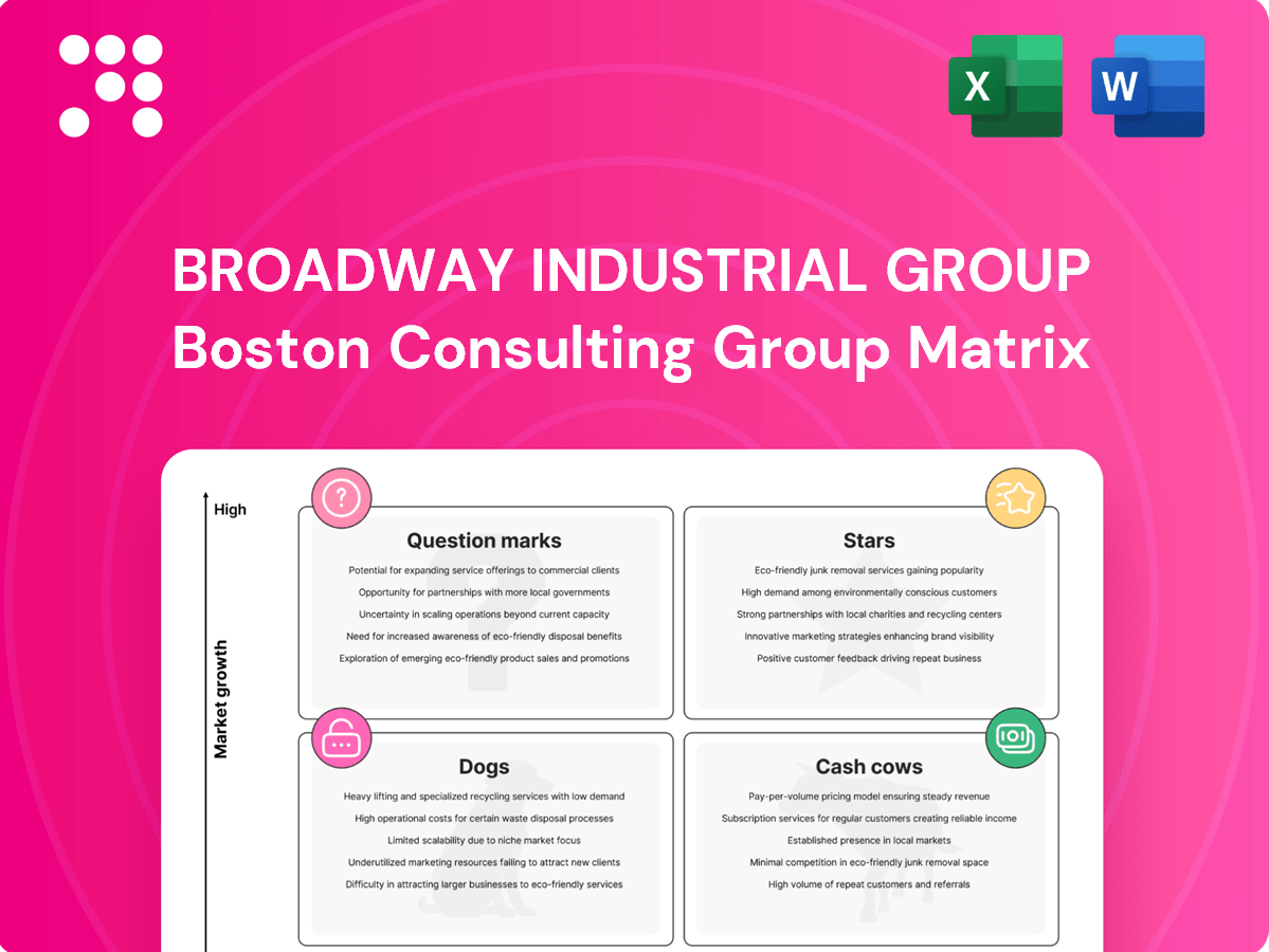 Broadway Industrial Group BCG Matrix Analysis – PortersFiveForce.com