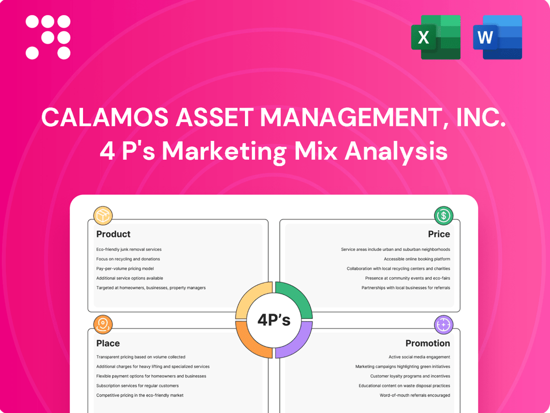 Calamos Asset Management, Inc. Marketing Mix