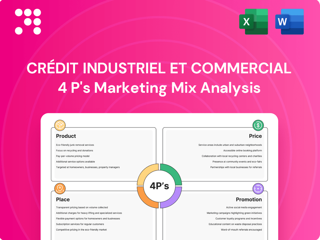 Crédit Industriel et Commercial Marketing Mix