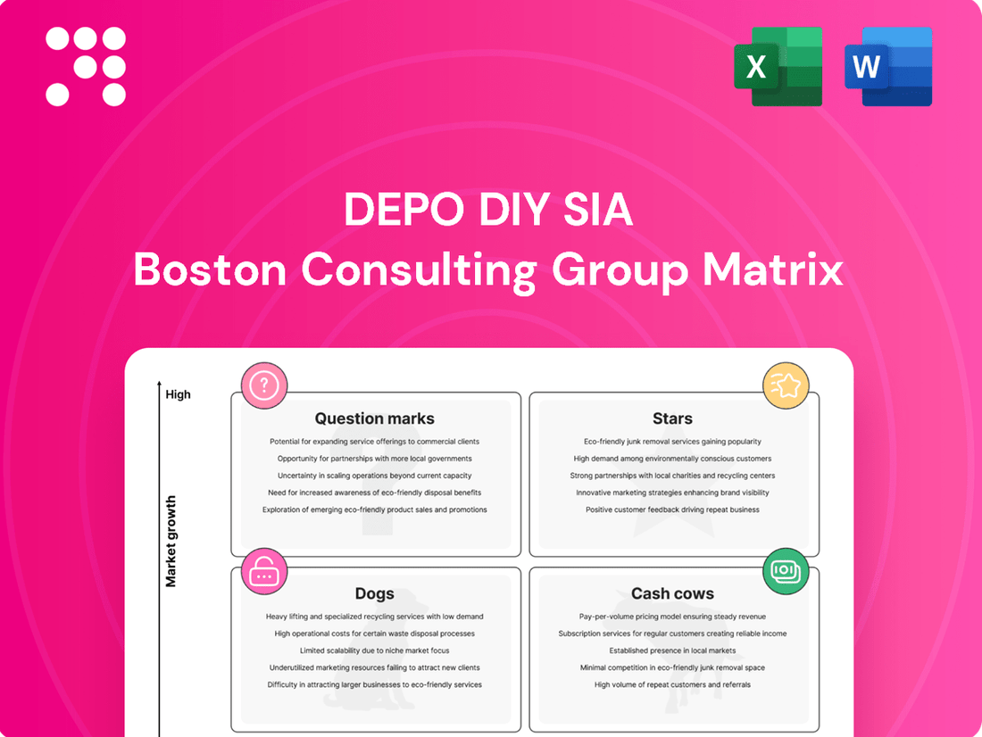 DEPO DIY SIA Boston Consulting Group Matrix