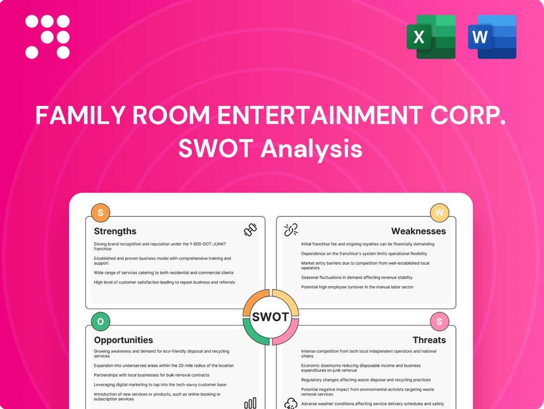 Family Room Entertainment Corp. SWOT Analysis