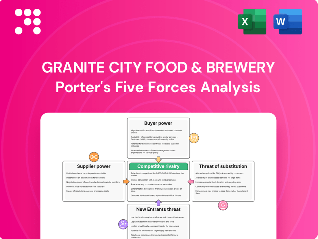 Granite City Food & Brewery Porter's Five Forces Analysis
