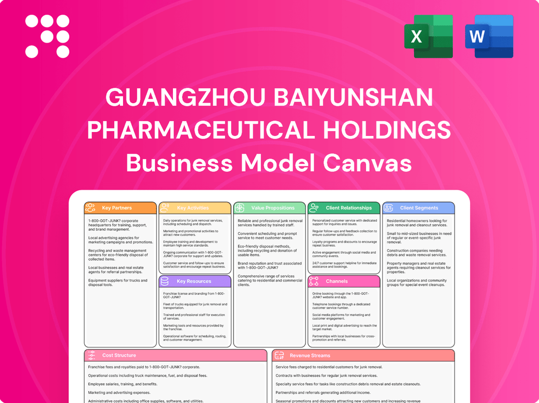 Guangzhou Baiyunshan Pharmaceutical Holdings Business Model Canvas