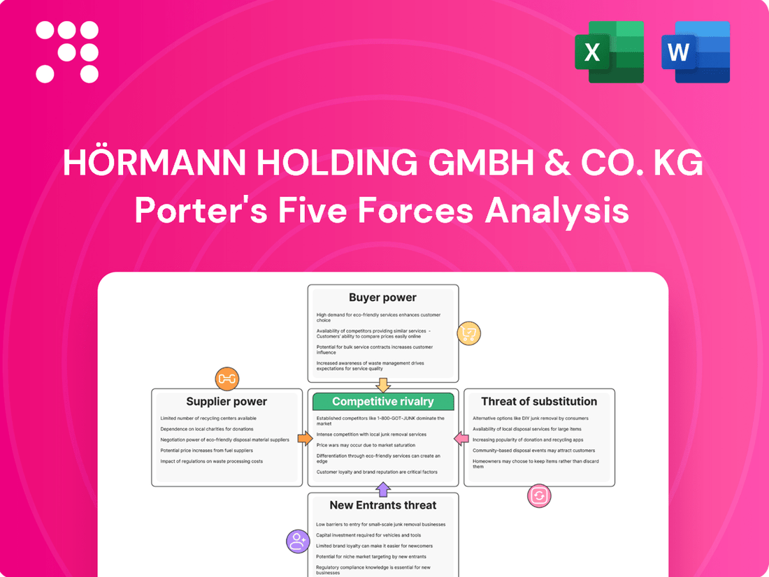 Hörmann Holding GmbH & Co. KG Porter's Five Forces Analysis