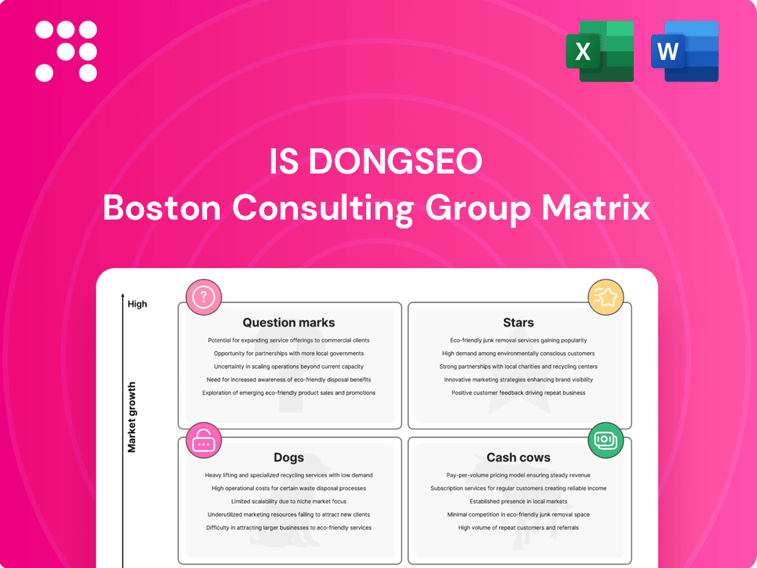 IS DongSeo Boston Consulting Group Matrix