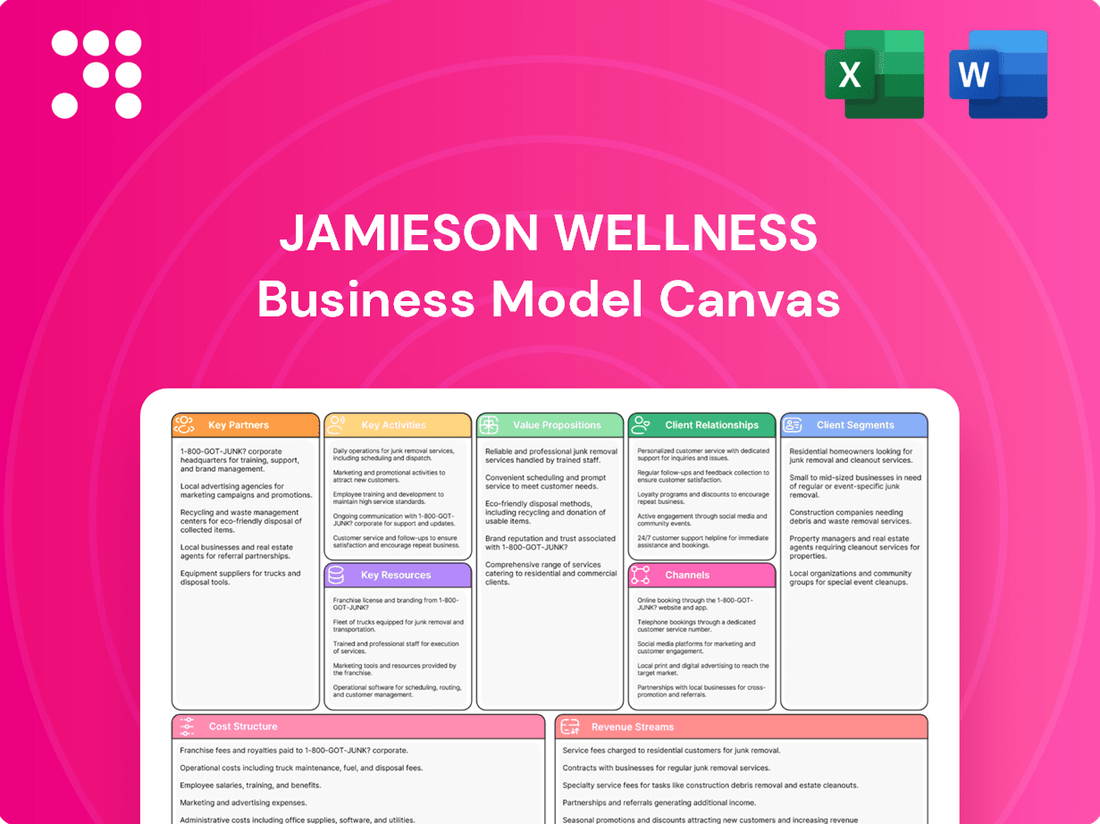 Jamieson Wellness Business Model Canvas