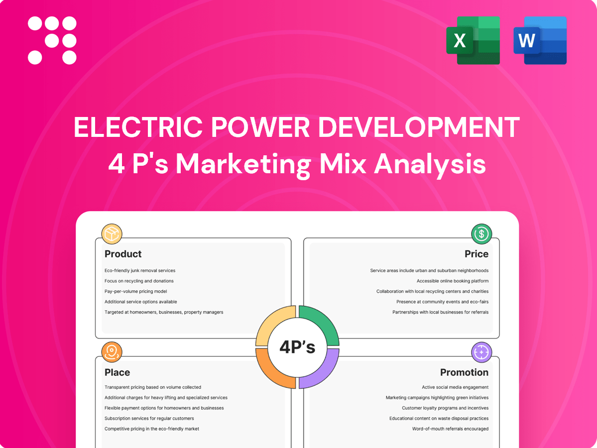 Marketing Mix Analysis of Electric Power Development – PortersFiveForce.com