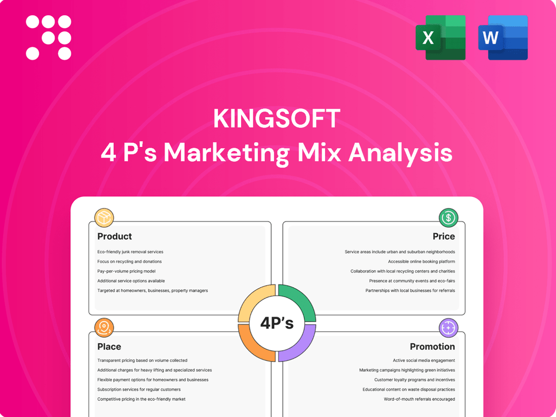 Kingsoft Marketing Mix