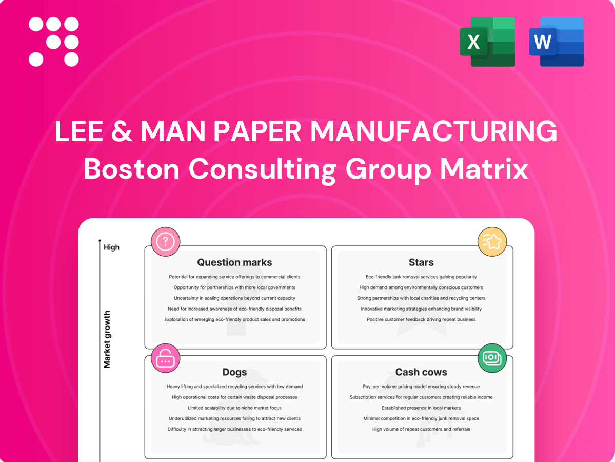Key Man Matrix Lee & Man Paper Manufacturing BCG Matrix Analysis – PortersFiveForce.com