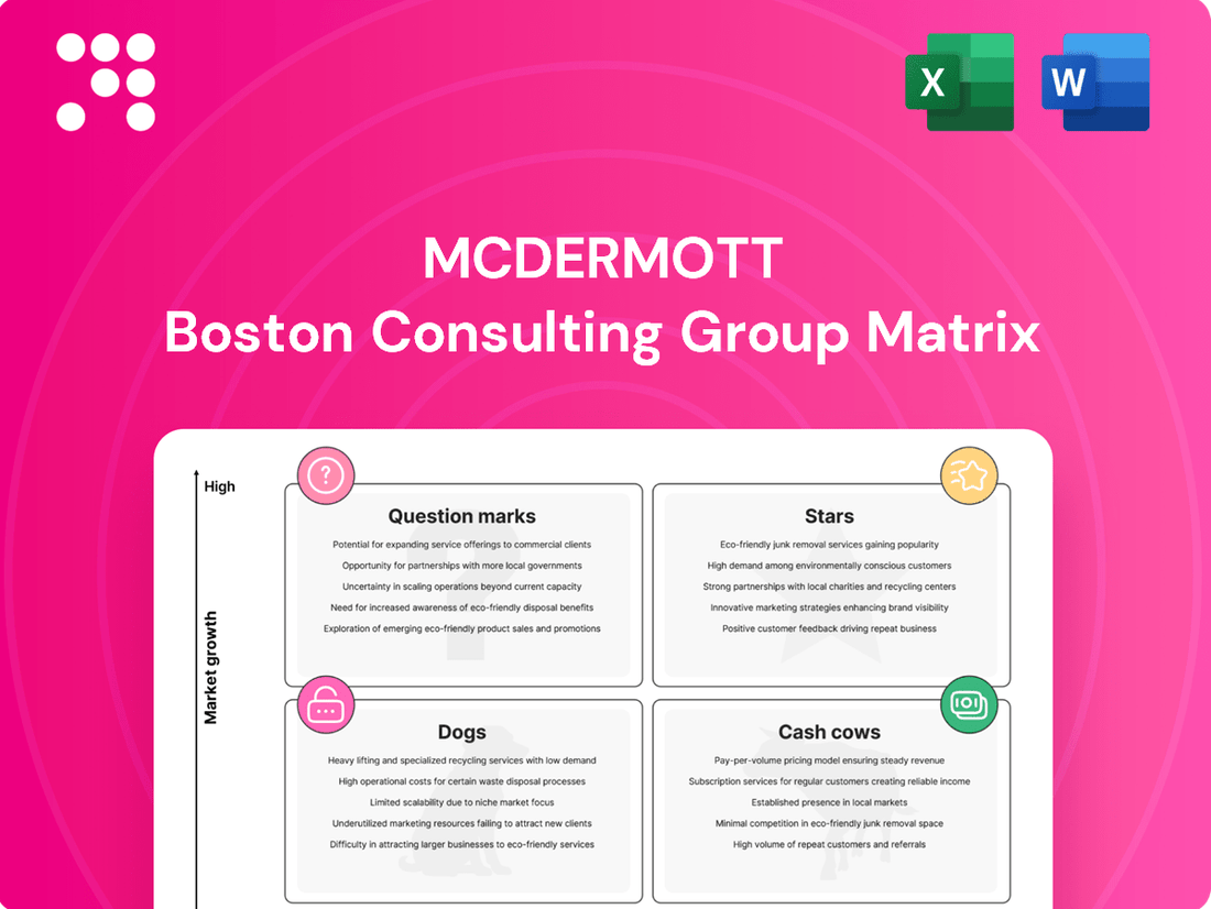 McDermott Boston Consulting Group Matrix