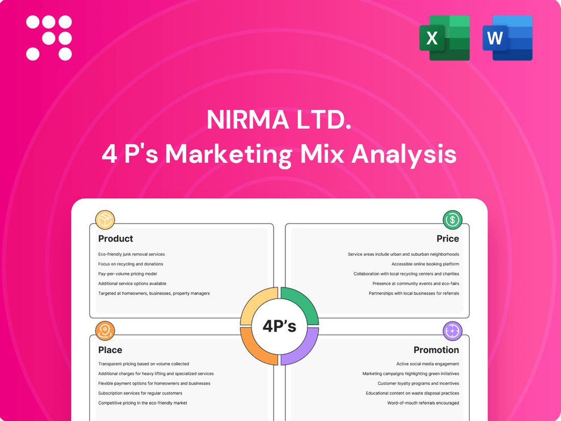 Nirma Ltd. Marketing Mix