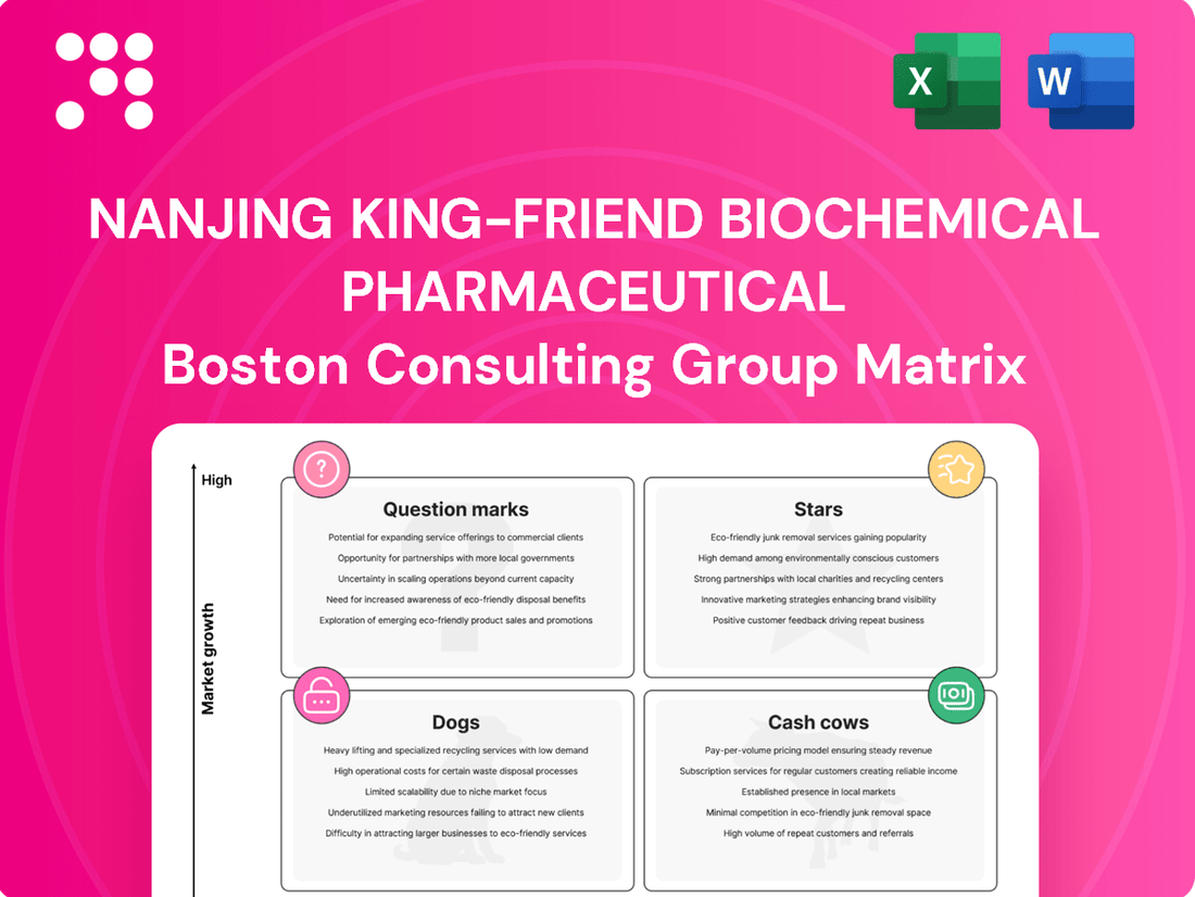 Nanjing King-Friend Biochemical Pharmaceutical Boston Consulting Group Matrix