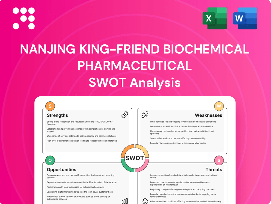 Nanjing King-Friend Biochemical Pharmaceutical SWOT Analysis