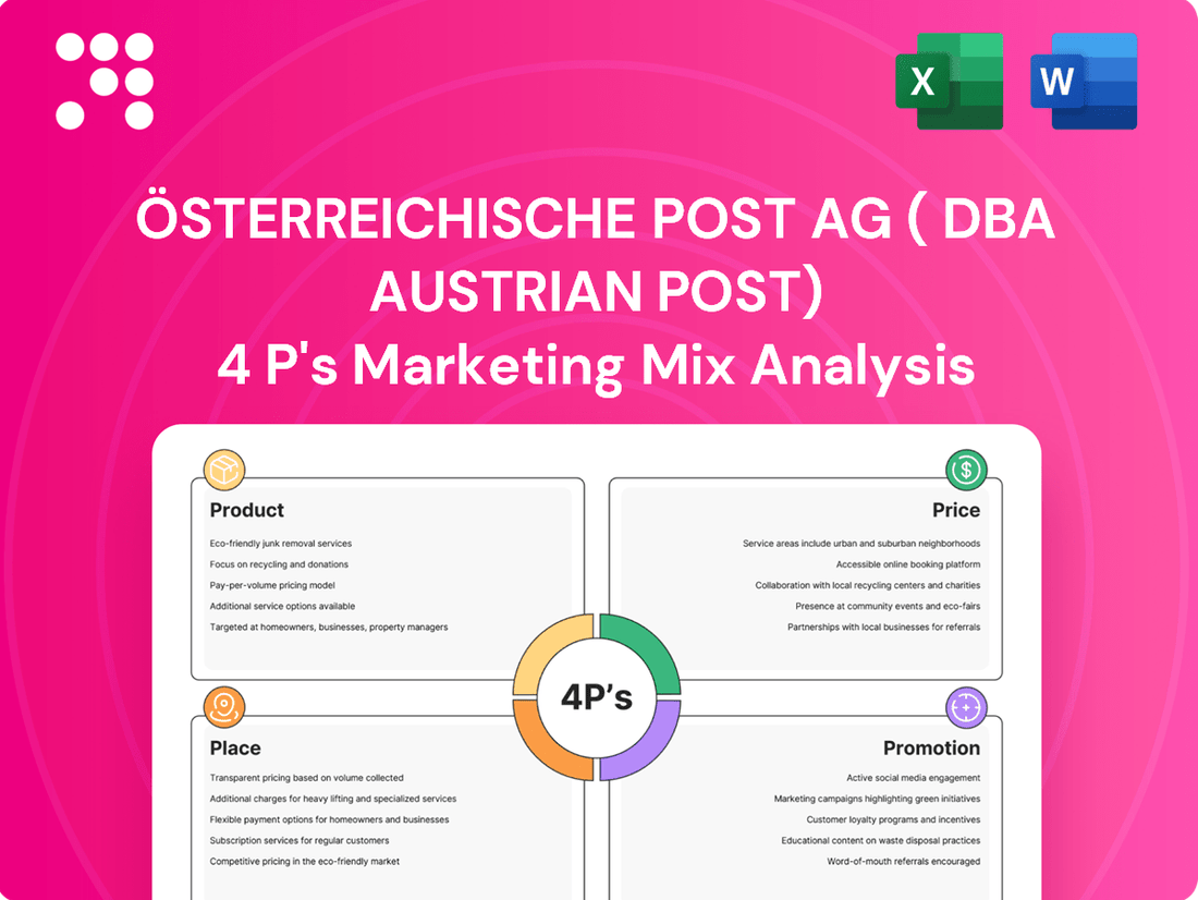 Österreichische Post AG ( dba Austrian Post) Marketing Mix
