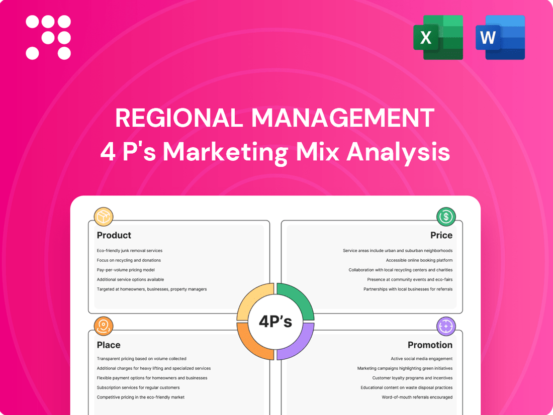 Regional Management Marketing Mix