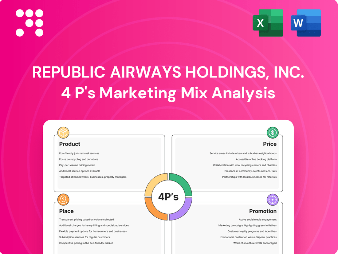 Republic Airways Holdings, Inc. Marketing Mix