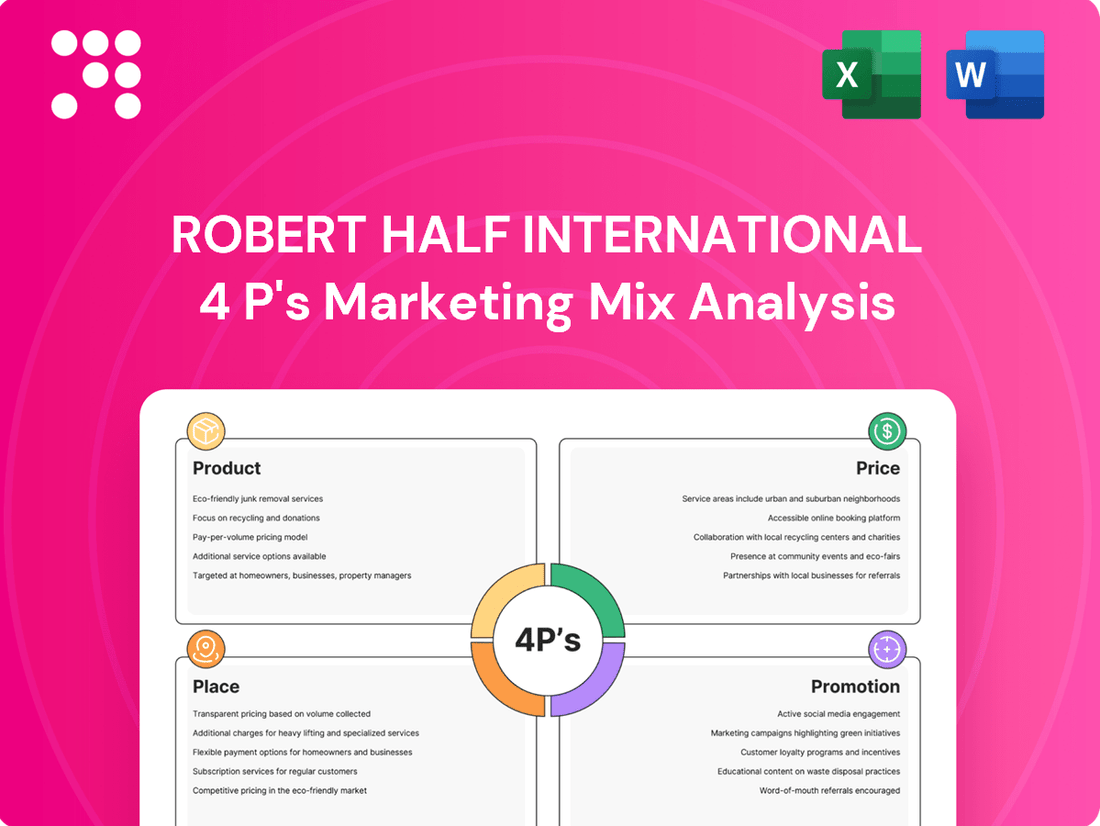 Robert Half International Marketing Mix