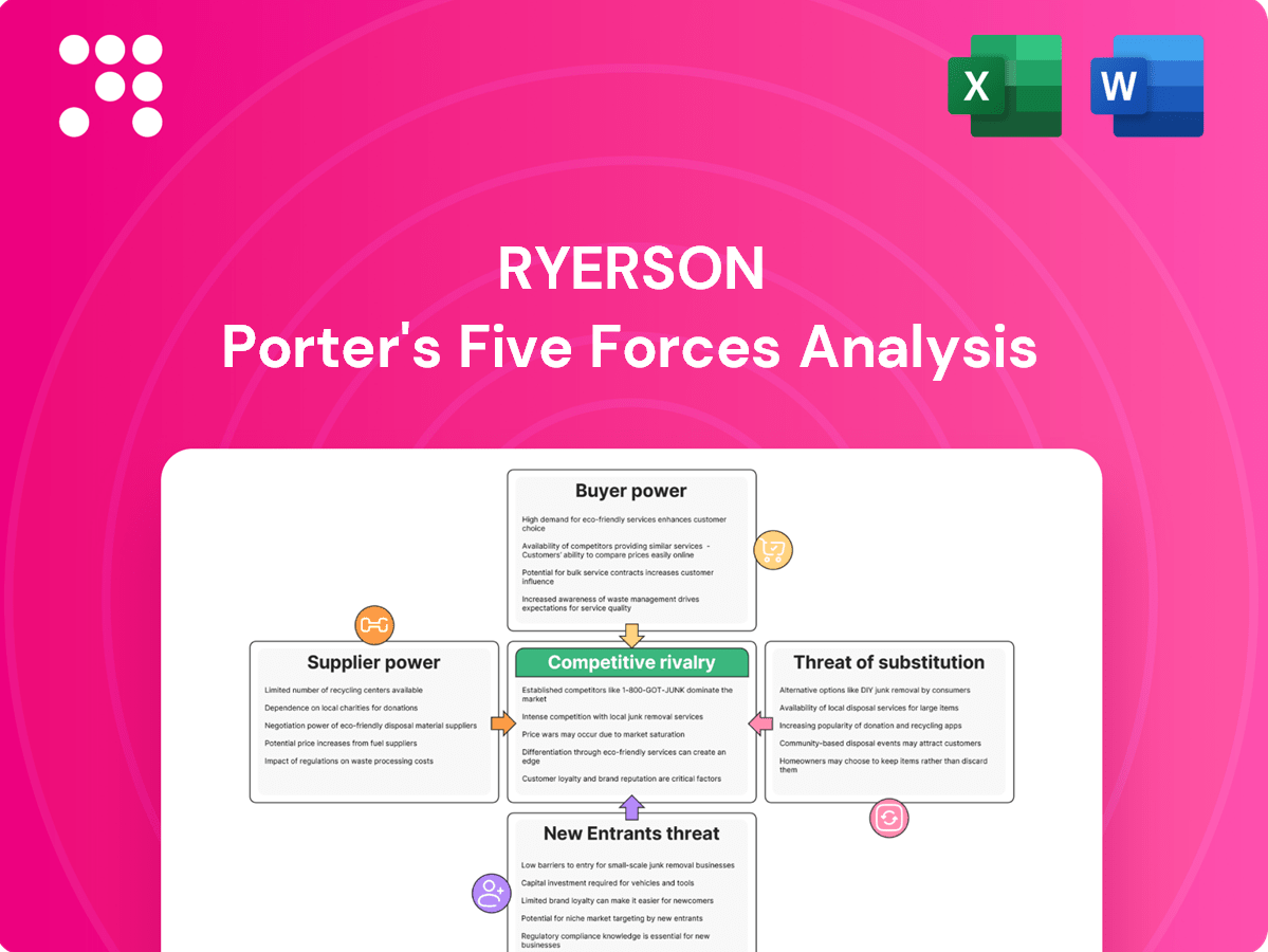 What are the Porter's Five Forces of Ryerson?