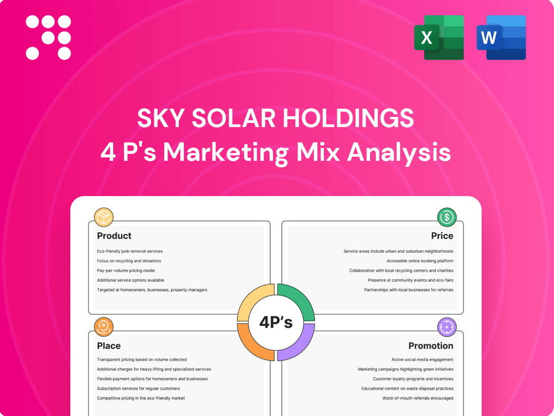 Sky Solar Holdings Marketing Mix