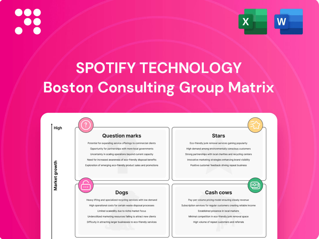 Spotify Technology Boston Consulting Group Matrix