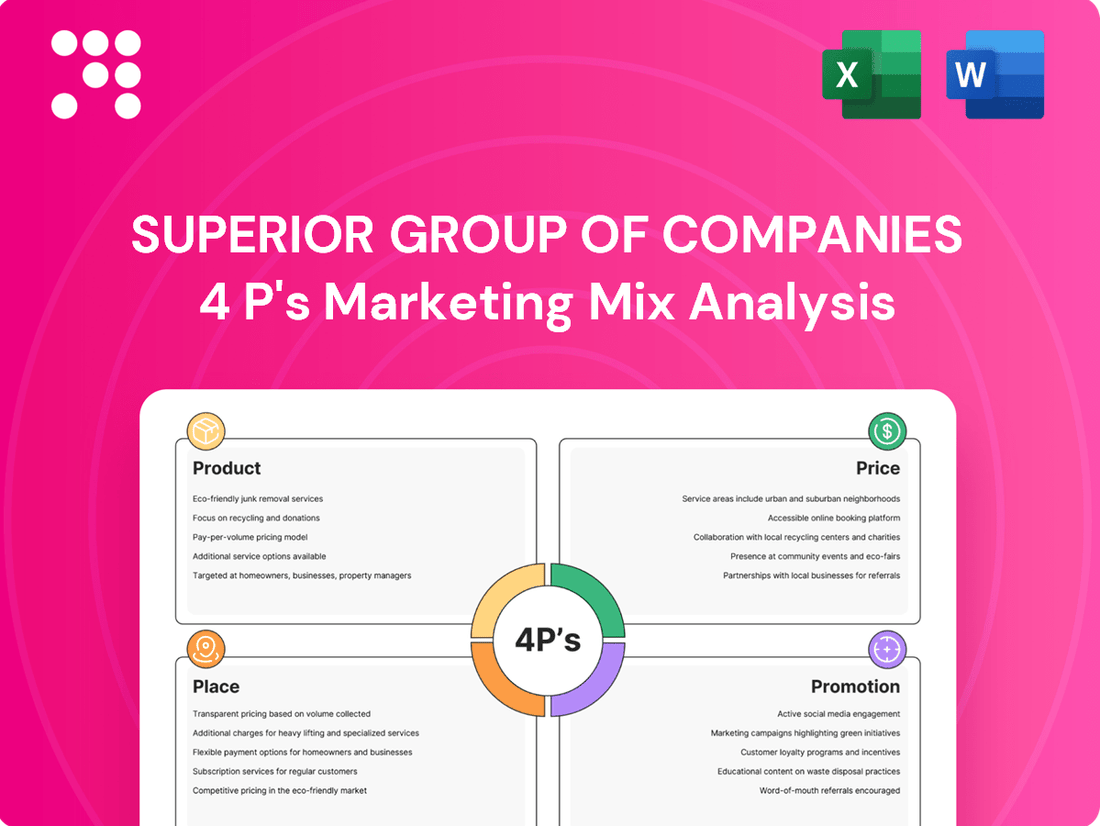 Superior Group of Companies Marketing Mix
