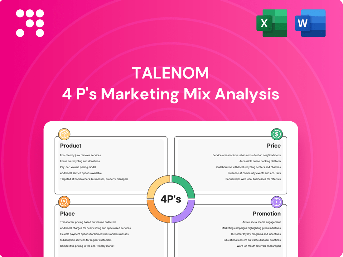 Talenom Marketing Mix