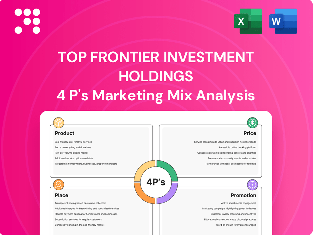 Top Frontier Investment Holdings Marketing Mix
