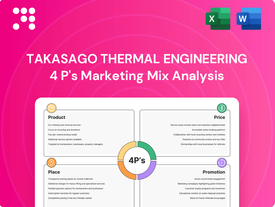Takasago Thermal Engineering Marketing Mix
