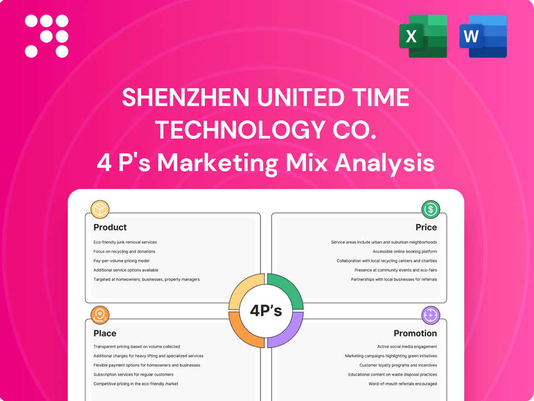 Shenzhen United Time Technology Co. Marketing Mix