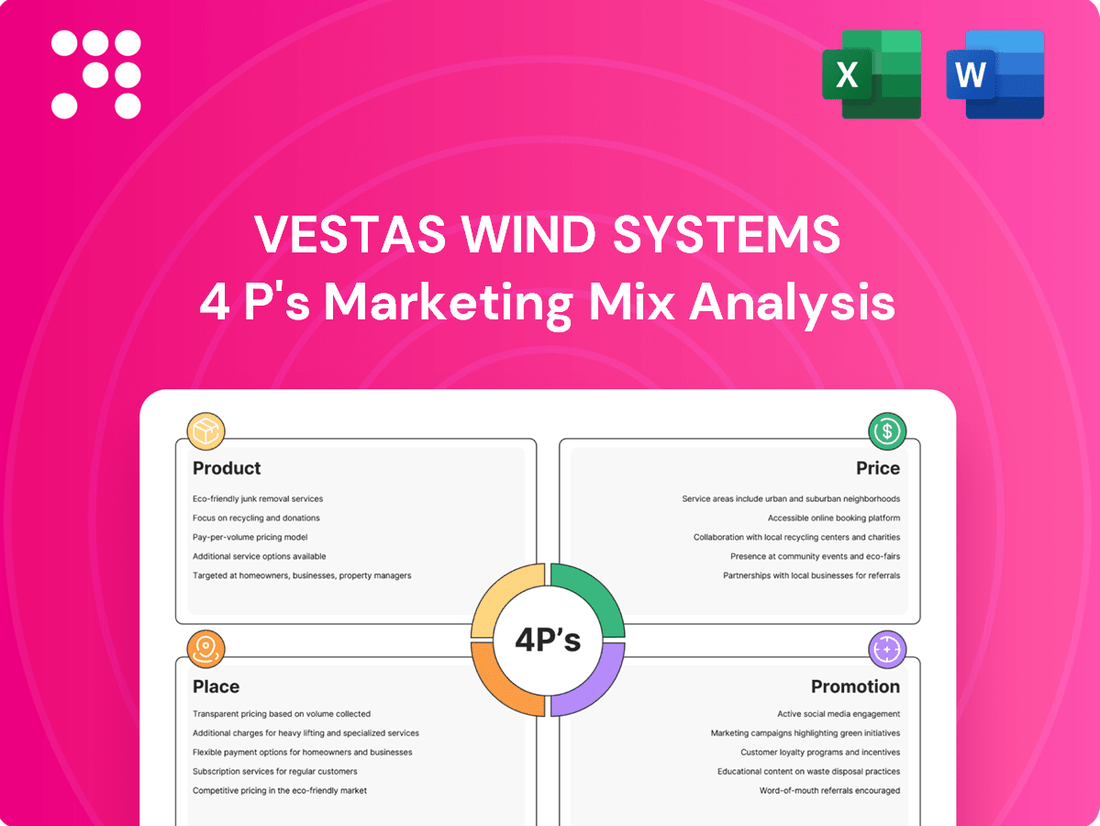 Vestas Wind Systems Marketing Mix