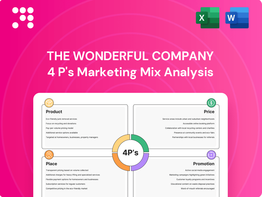 The Wonderful Company Marketing Mix