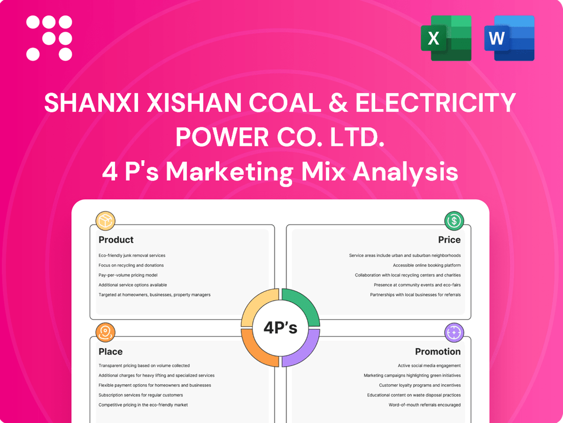 Shanxi Xishan Coal & Electricity Power Co. Ltd. Marketing Mix