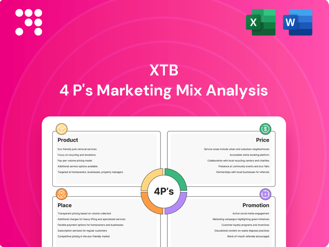 XTB Marketing Mix