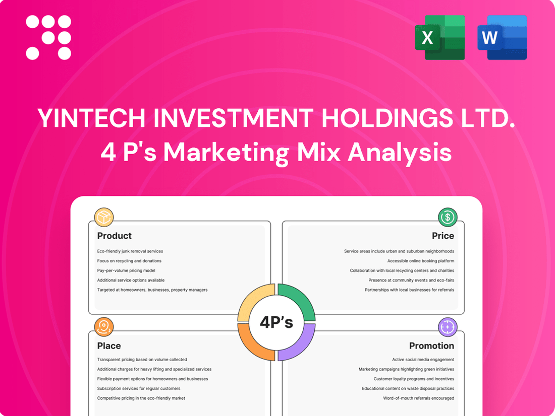 Yintech Investment Holdings Ltd. Marketing Mix
