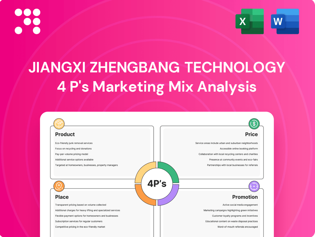 Jiangxi Zhengbang Technology Marketing Mix